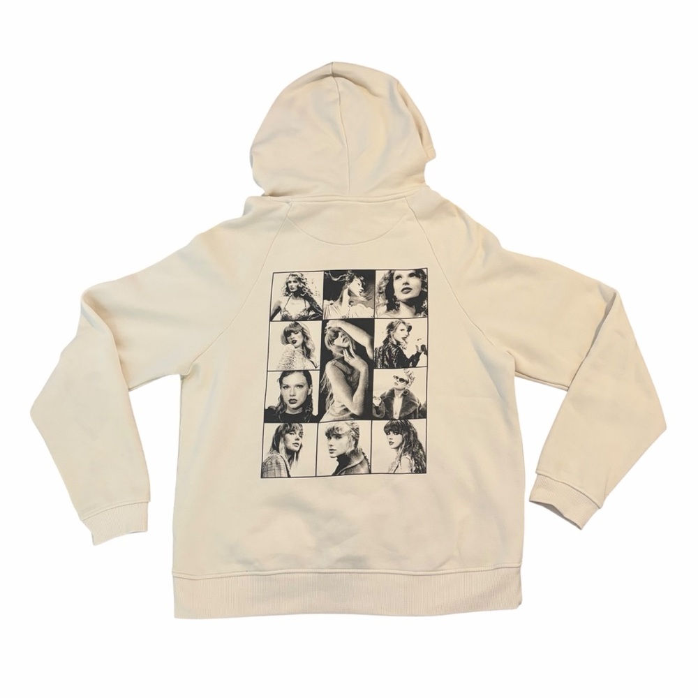 Taylor Swift Eras Tour Hoodie Oversized Large Beige